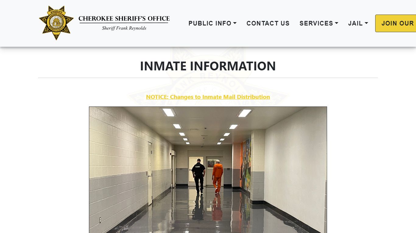 Inmate Info - Sheriff - Cherokee County, Ga